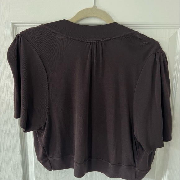 Lane Bryant shrug 14/16 Chocolate Brown - Picture 3 of 5
